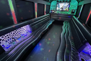 Chapel Hill Limo Bus Interior