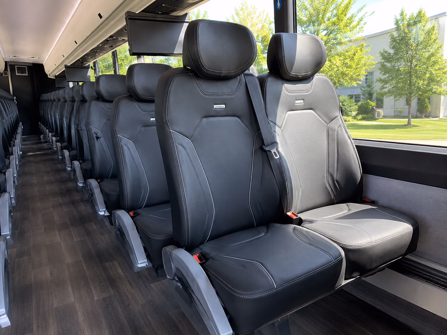 chapel hill charter bus interior